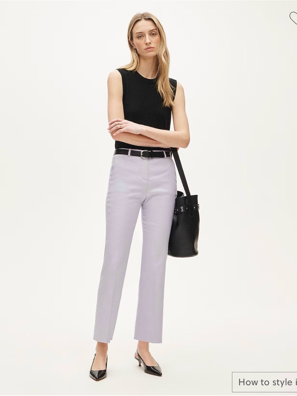 J. Crew Lilac Pants stretch linen blend